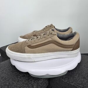 Vans Old Skool Tan Khaki Brown Low Top Sneakers Men 8 Women 9.5 Shoes